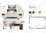 design mood board interior with shopping list
