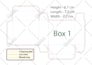 create custom box packaging dieline, cut lines template and diecut