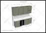 do kitchen design with 2d, 3d, execution drawings