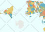 do map illustration world or a USA map by adobe illustrator