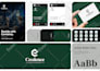 do custom minimalist logo design and full brand identity kit