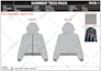 create production ready fashion clothing tech pack with flat sketch