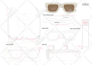 create eyewear technical diagrams for manufacturing