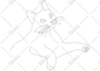 create a vector line art any product outline drawing illustrations 24hour