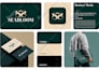 do custom minimalist logo design and full brand identity kit