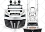 create line art or illustration of boat, yacht, car, object