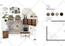 design mood board interior with shopping list