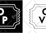 design flat minimalist logo and favicon