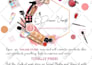 design feminine beautiful makeup cosmetic flyer and cards