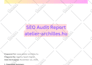 seo audit website plus check core web vitals test
