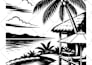 line art illustration, hand drawn, vector line art drawing