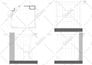 draft architectural floor plan, elevation and section