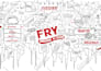 do doodle, mural, line art for wall product packaging wraps