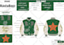 design a varsity or bomber jacket tech pack