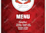 create modern original food, bar, restaurant menu