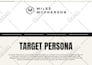 do market research and buyer persona for your brand or idea