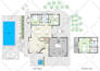 do 2d floor plan, color, furniture, on visio or auto cad