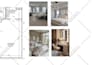 interior design, furniture shopping list, 3d render
