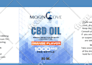 cbd packaging box design and hemp label with 3d mockup