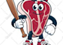 design retro mascot logo for food and small business