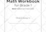 create math workbooks with book cover design for amazon KDP