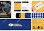 do custom minimalist logo design and full brand identity kit