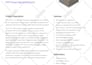 design professional product datasheet or spec sheet