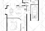 redraw the architectural 2d floor plan and interior design in autocad