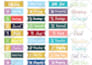 do custom digital stickers design for digital planner or etsy