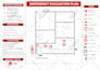 design fire emergency evacuation plan, fire escape diagram or map quickly