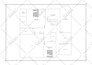 design house plan or floor plan in autocad