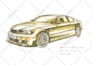 sketch cars with coffee