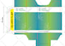 create packaging box dieline, die cut and cut lines template