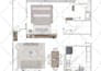 create 3d model and realistic render of interior design from plan