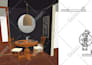 interior design, furniture shopping list, 3d render