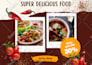 restaurant food menu, digital and TV screen menu design