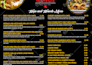 design restaurant menu card, food flyer, poster, price list, digital menu board