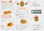 design modern restaurant menu, chalkboard menu, trifold menu