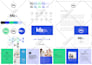 design logo brand identity, social media kit branding