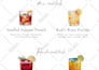 design wedding menu sign, drinks menu, dinner menu,his and hers drink sign,