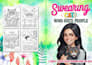 design low content coloring book cover for KDP