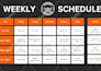 create a stunning custom gym schedule or any timetable from scratch