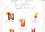 design wedding set menu, drinks menu, bar menu
