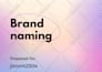 develop a strategic brand name, ready to trademark