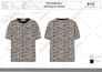design varsity jacket  flat sketch tech pack  artwork