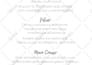 design a stylish wedding menu or table numbers for your wedding save the date
