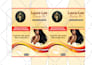 design premium product label package box and bottle