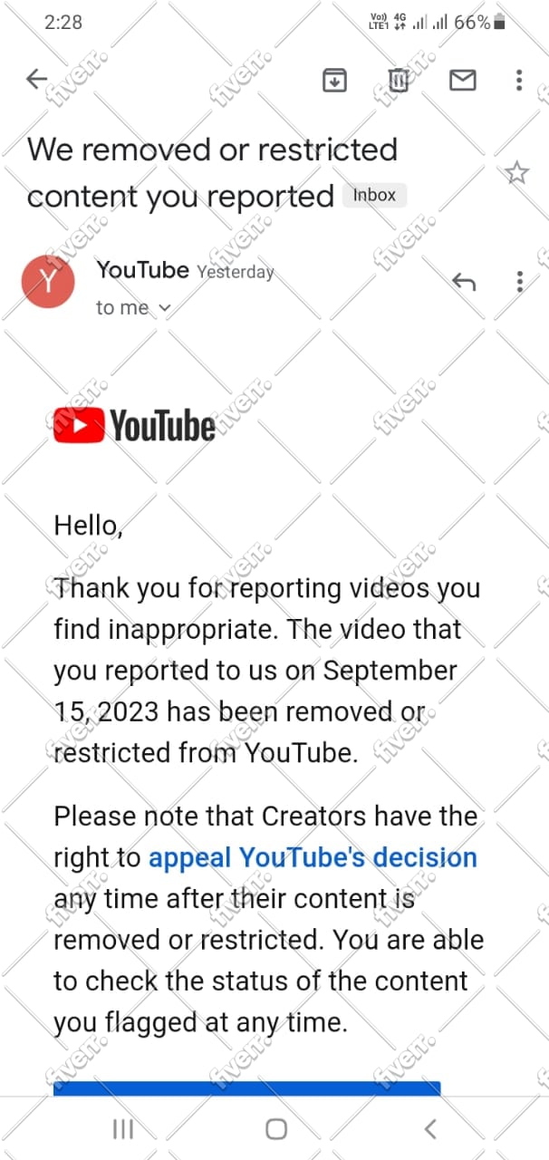 send dmca takedown noticed for any copywrighted content