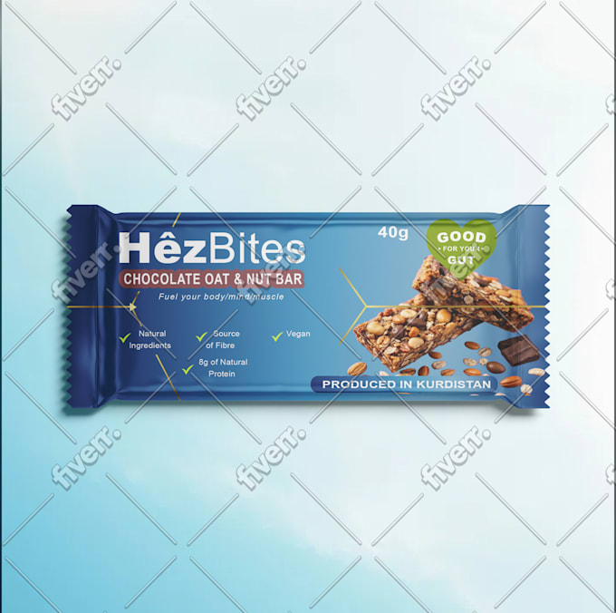 design protein bar packaging, chocolate, and candy wrapper