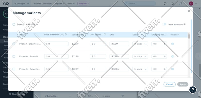 do wix product listing with seo